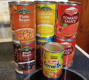 Ingredients for Taco Soup