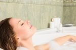 5 cheap self-care ideas for busy moms, mom taking a hot bath